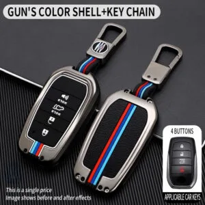 Metal Car Key Cover – Toyota Fortuner 4 Button