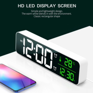 Digital Alarm Temperature Displayed Table Clock