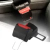 Double Buckle Seat Belt Clip Black And Red