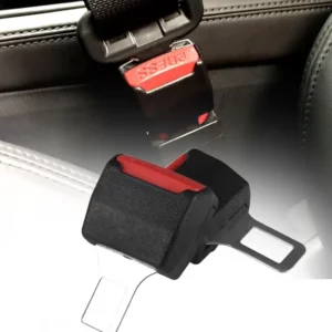 Double Buckle Seat Belt Clip Black And Red