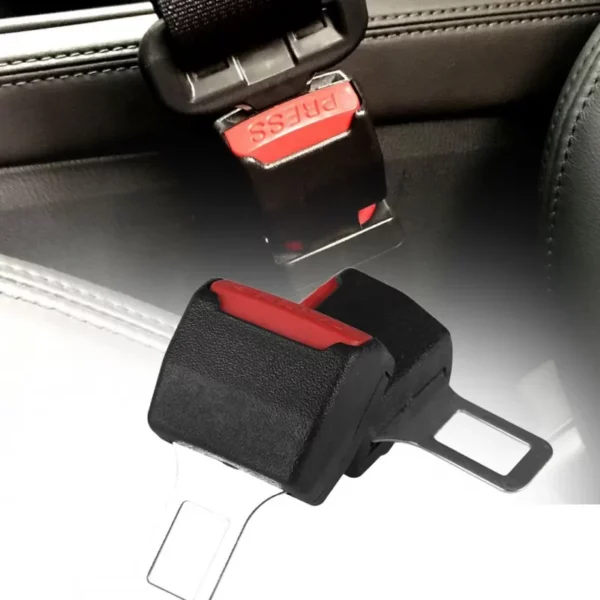 Double Buckle Seat Belt Clip Black And Red