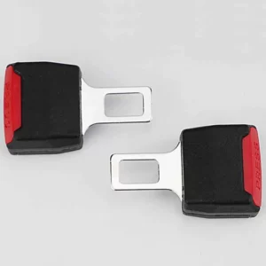 Double Buckle Seat Belt Clip Black And Red