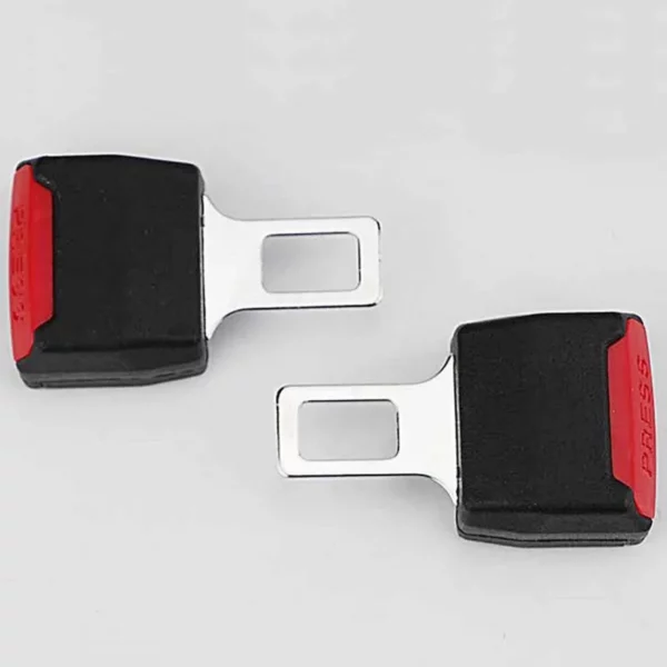 Double Buckle Seat Belt Clip Black And Red