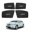 Honda City High Quality Sun Shade with Logo 4Pcs – Black – 2009-20