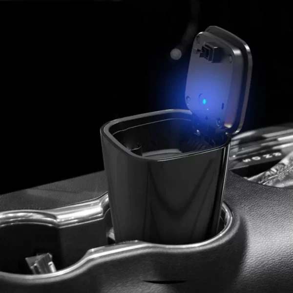 Portable Square Alloy Car Ashtray – Compact and Durable