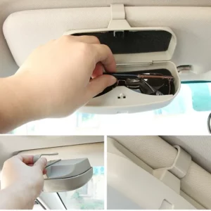 Car Sun Shade Sunglasses Holder Storage Box