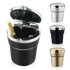 Metal Chrome Car LED Ashtray