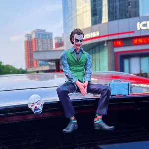 Car Roof, Dashboard, Trunk Joker Character Statue For Car Decoration