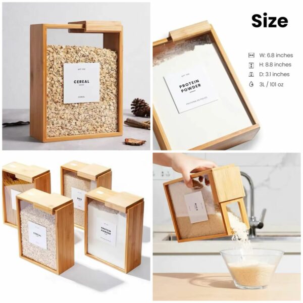 Creative Bamboo Food Storage Container