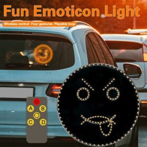 Funny Emoticon Light Car Finger Light with Remote Control