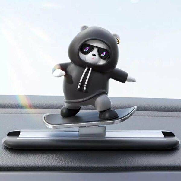 Dashboard Car Ornaments Skateboard Sliding Bear