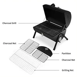Alternative view of Heavy Duty Tabletop Barbecue Grill Charcoal