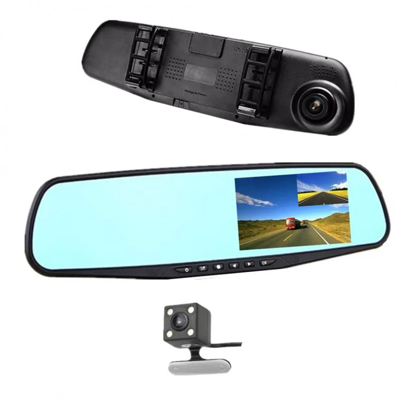 Vehicle Inner Mirror Black Box DVR full HD Dual Rec