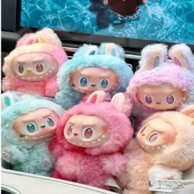 Labubu Monster Anime Character Plush Keychain