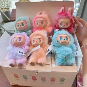 Alternative view of Labubu Monster Anime Character Plush Keychain – 1 PC