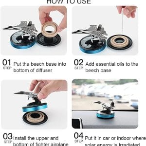 Alternative view of Bushineco Solar plane Air Freshner (Imported)