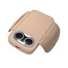 Car Center Console Armrest Cushion with Cup Holder Beige