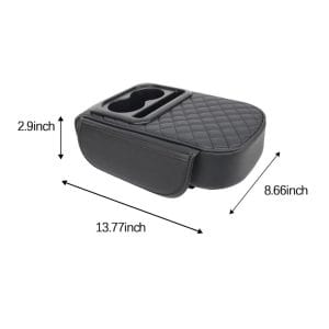 Car Center Console Armrest Cushion with Cup Holder