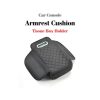 Car Center Console Armrest Cushion with Tissue Box Holder Black