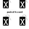 Car Hanging X Perfume Card Air Freshener