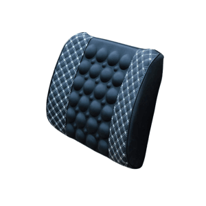 Car Lumber Support Cushion With Massage White