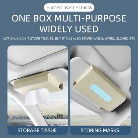 Car Sun Visor Large Tissue Box Holder - Image 10