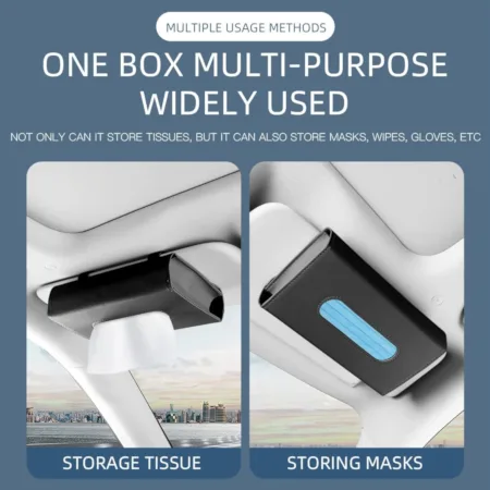 Car Sun Visor Large Tissue Box Holder - Image 8