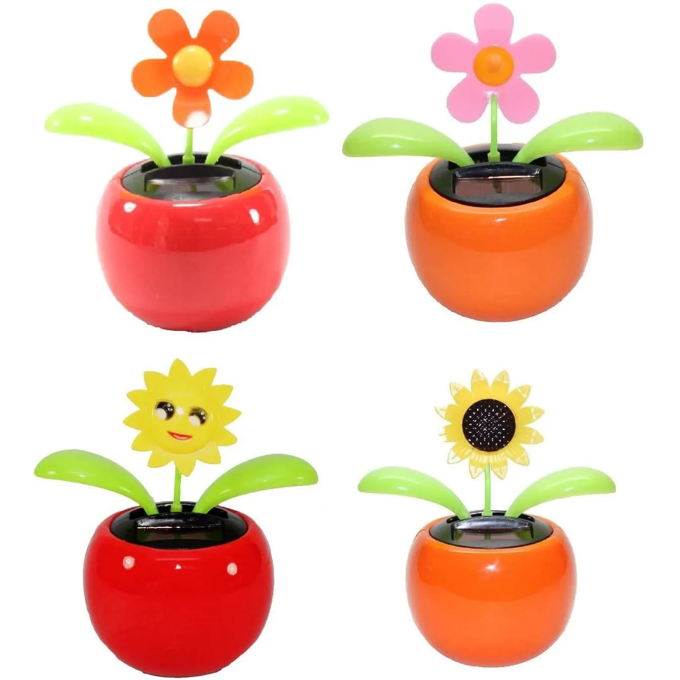 Solar Dancing Flower Flip Flap for Car/Home Decoration - Image 2