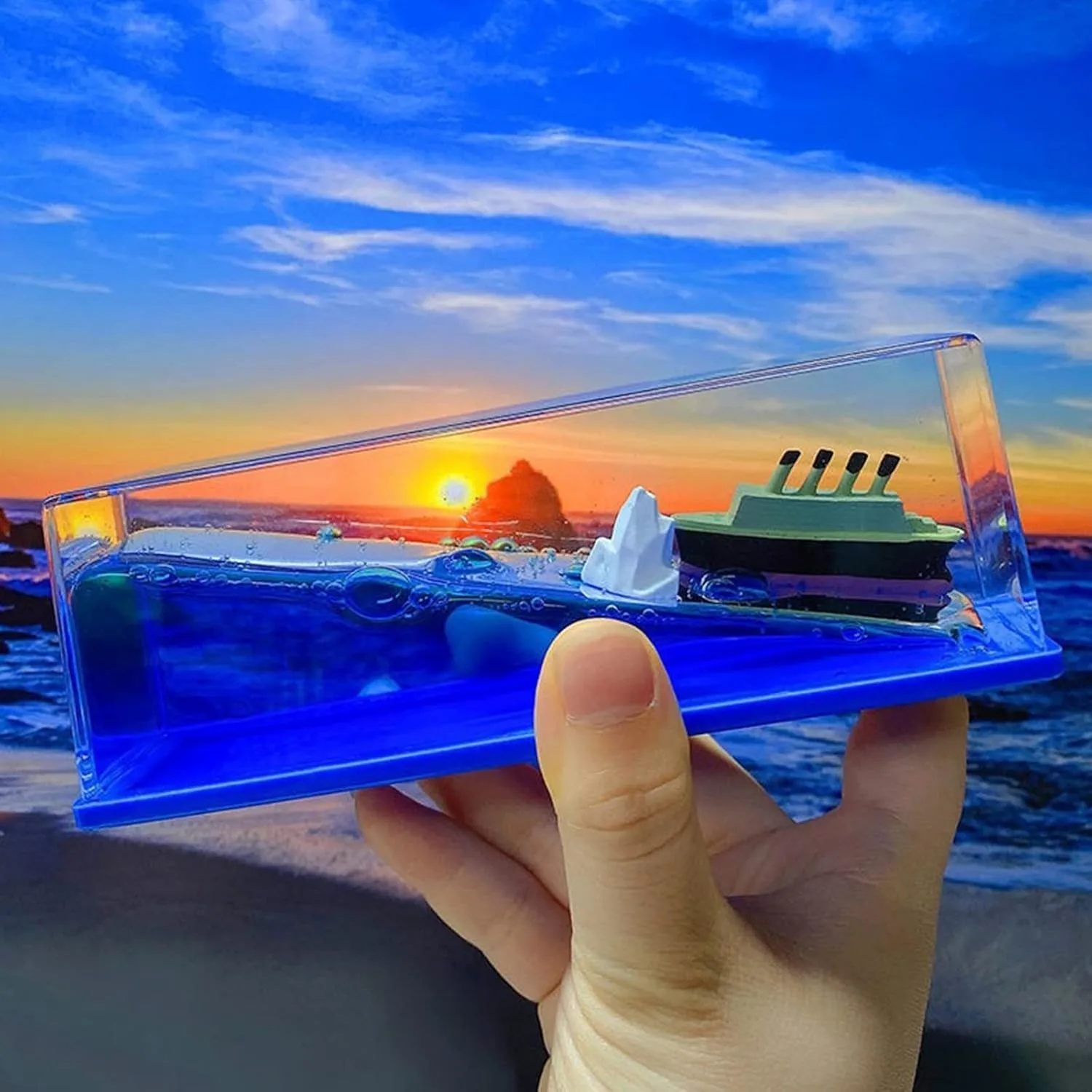 Car Dashboard Unsinkable Miniature Liquid Bottle Decor - Image 7