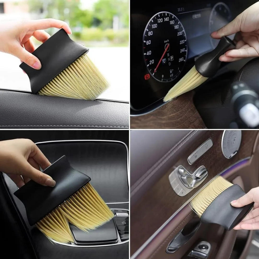 Wet & Dry Bristles Car Interior Dust Cleaning Brush - Image 6