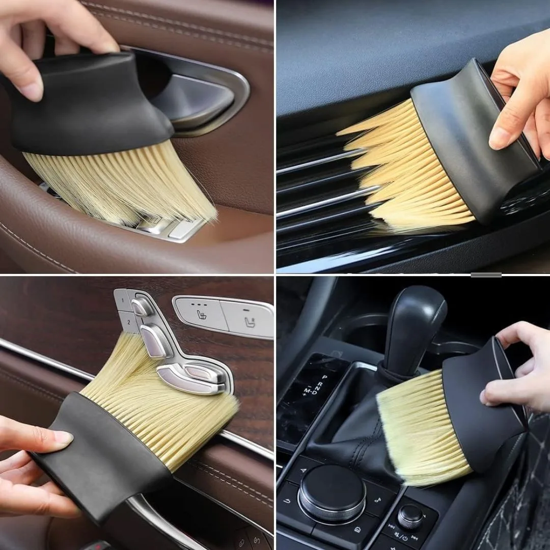 Wet & Dry Bristles Car Interior Dust Cleaning Brush - Image 7