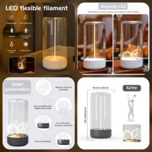 Alternative view of Rechargeable Modern Ambient Light