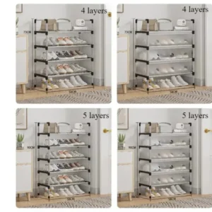 Alternative view of Stackable Shoe Cabinet with Dustproof Cover