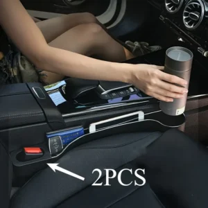2pcs Car Seat Gap Organizer – ABS Storage Box
