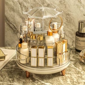 Alternative view of 360 Rotating Desktop Make Up Holder Display Stand