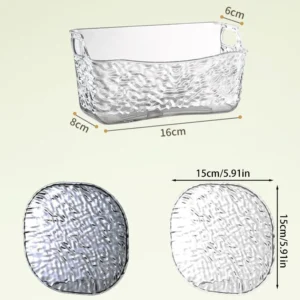 8Pcs Glacier Plate Set – Elegant Textured Dinnerware for 2025