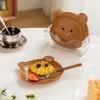 8pcs Bear Plate Set