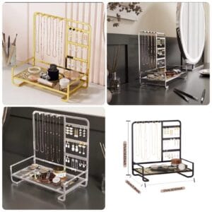 Elegant Metal Jewellery Stand – 3-Tier Premium Display Organizer
