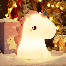 Alternative view of Rechargeable Unicorn Character Lamp – 3-Mode Kids Night Light