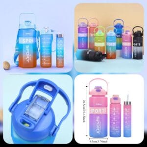 Sports 3Pcs Bottle 2000ML