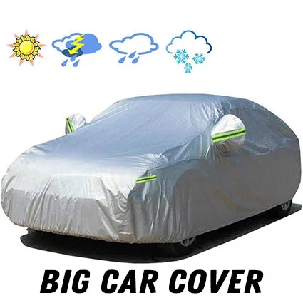 Water & Dust Proof Car Cover for Big Cars | Heavy-Duty 4-Season Protection