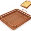 Crisper Golden Tray 360° | Premium Non-Stick Design