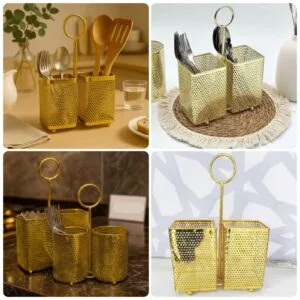 Stainless Steel Golden Spoon Holder