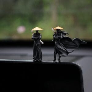 3pcs Mini Samurai Statue Set