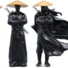 3pcs Mini Samurai Statue Set