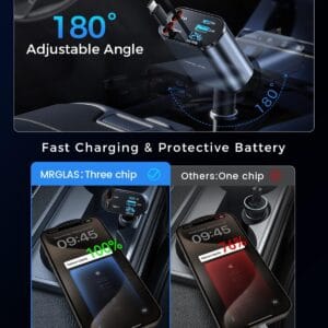 4-In-1 Retractable Car Mobile Fast Charger