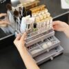 Acrylic Velvet Jewelry Box – 3-Layer Luxury Organizer for Precious Accessories