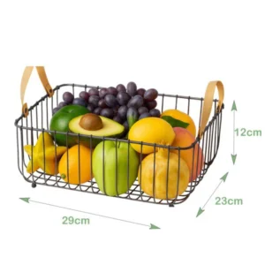 Binca Table Fruit & Vegetable Basket – Stylish Countertop Kitchen Organizer