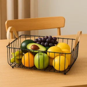 Binca Table Fruit & Vegetable Basket – Stylish Countertop Kitchen Organizer