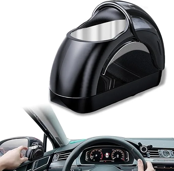 Car Ashtray with Lid – Portable Automotive Ashtray for Car Door & Cup Holder